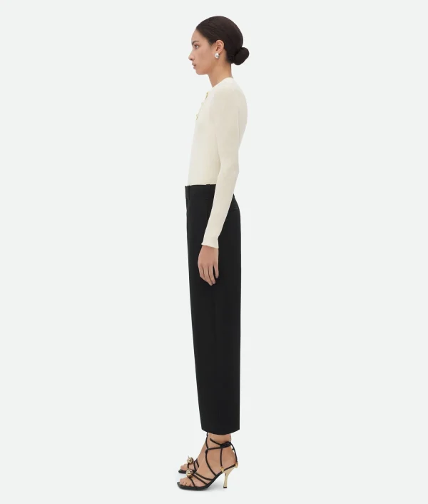 Bottega Veneta Grain De Poudre Culotte Trousers>Women Trousers And Shorts