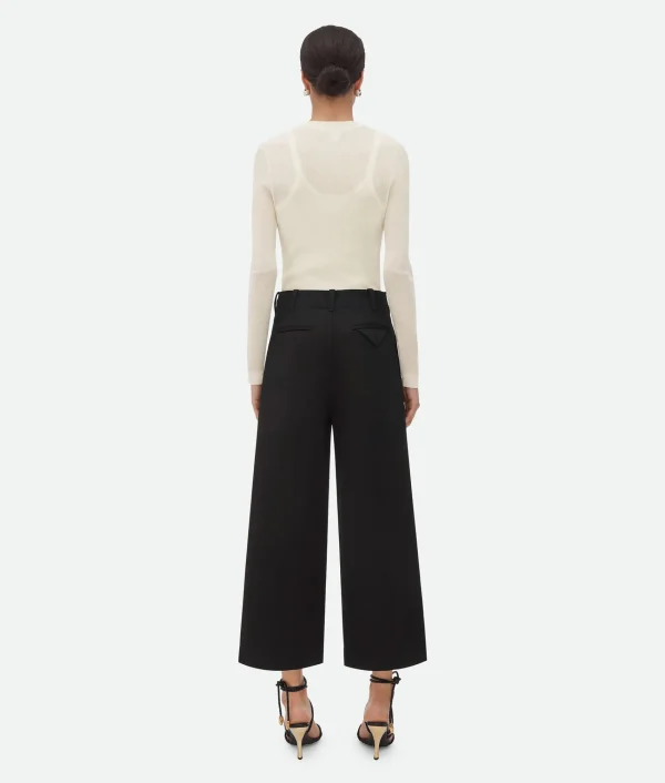 Bottega Veneta Grain De Poudre Culotte Trousers>Women Trousers And Shorts