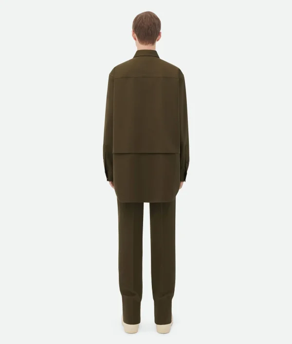 Bottega Veneta Grain De Poudre Double Layer Shirt> Shirts