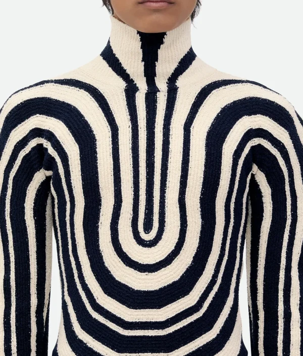 Bottega Veneta Graphic Cotton Rib Jumper> Knitwear