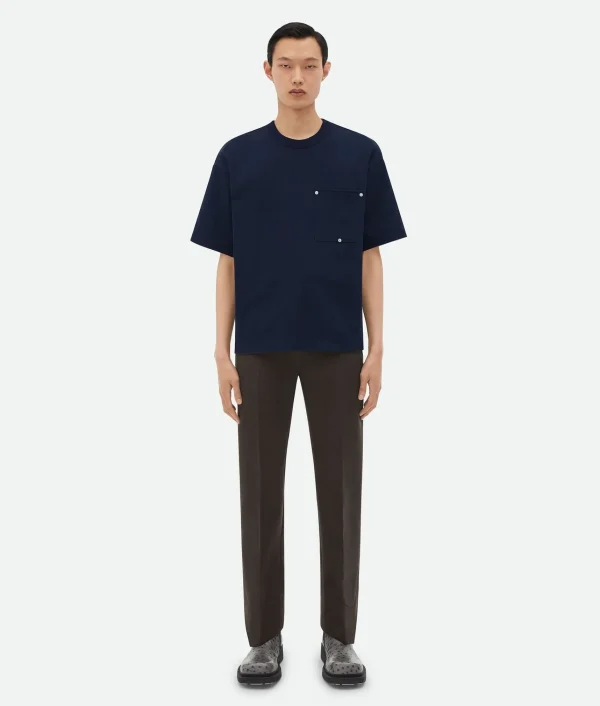 Bottega Veneta Heavy Jersey Relaxed T-Shirt> T-Shirts