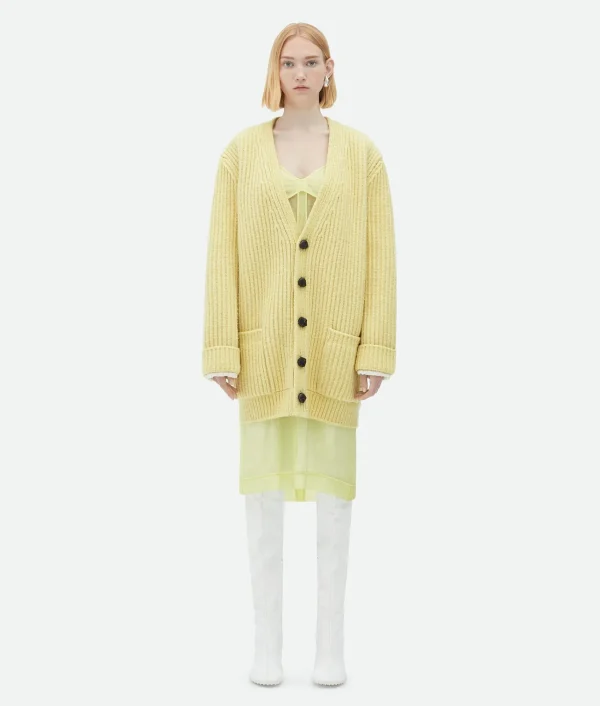 Bottega Veneta Heavy Wool Cardigan>Women Knitwear