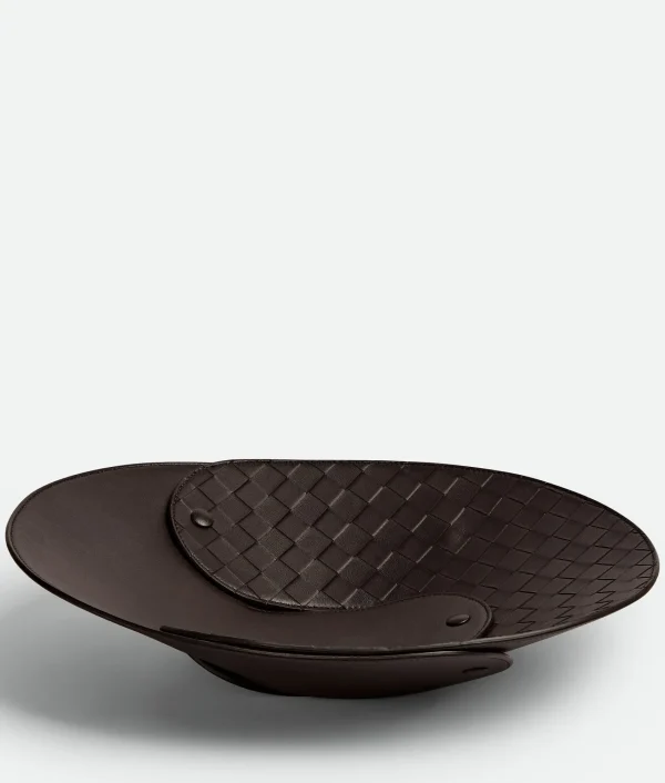 Bottega Veneta Interlocking Leather Tray - L> Leather Accessories