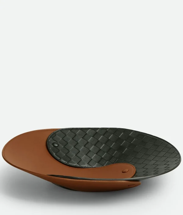 Bottega Veneta Interlocking Leather Tray - L> Leather Accessories