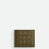 Bottega Veneta Intrecciato Bi-Fold Wallet With Exterior Pocket> Small Wallets