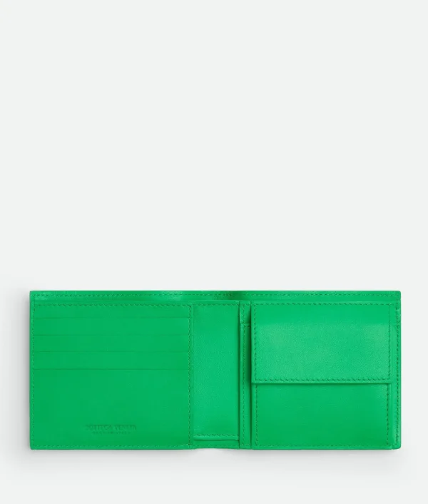 Bottega Veneta Intrecciato Bi-Fold Wallet With Coin Purse> Small Wallets