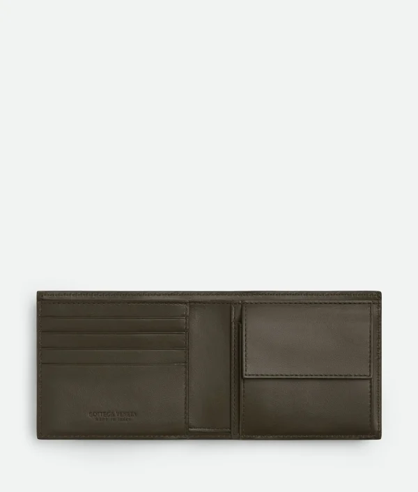 Bottega Veneta Intrecciato Bi-Fold Wallet With Coin Purse> Small Wallets