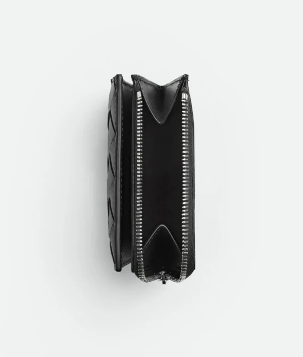 Bottega Veneta Intrecciato Bi-Fold Wallet With Zip> Small Wallets