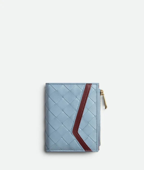 Bottega Veneta Intrecciato Check Small Bi-Fold Wallet>Women Small Wallets