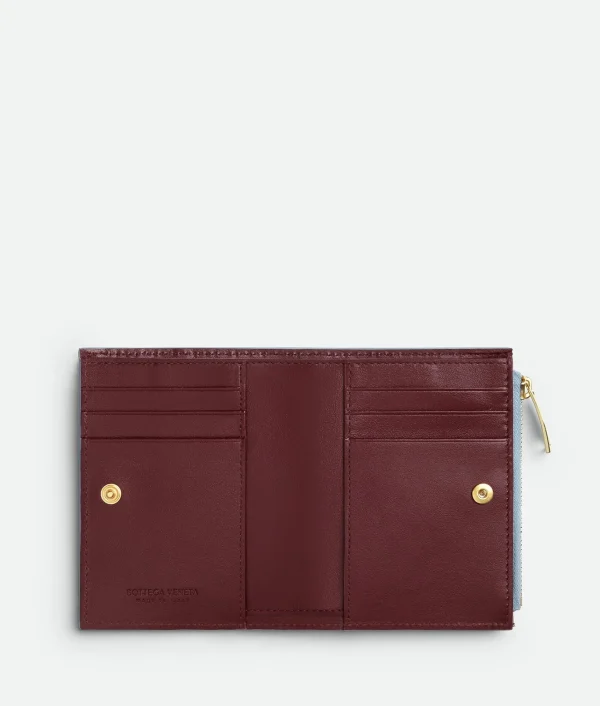 Bottega Veneta Intrecciato Check Small Bi-Fold Wallet>Women Small Wallets