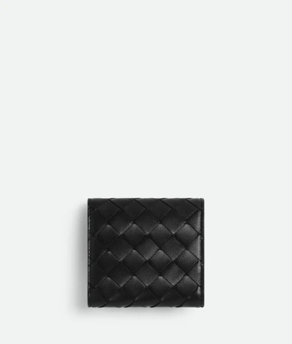 Bottega Veneta Intrecciato Compact Tri-Fold Wallet>Women Small Wallets