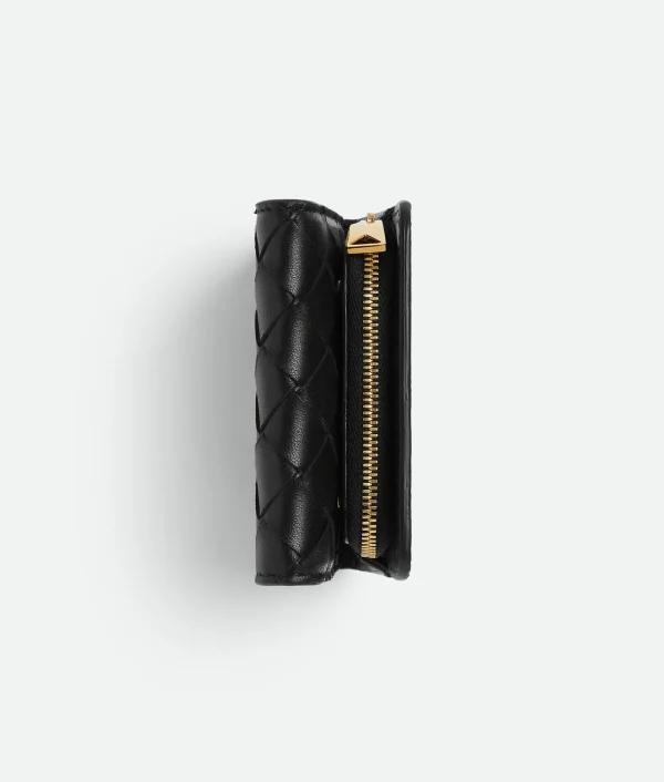 Bottega Veneta Intrecciato Compact Tri-Fold Wallet>Women Small Wallets