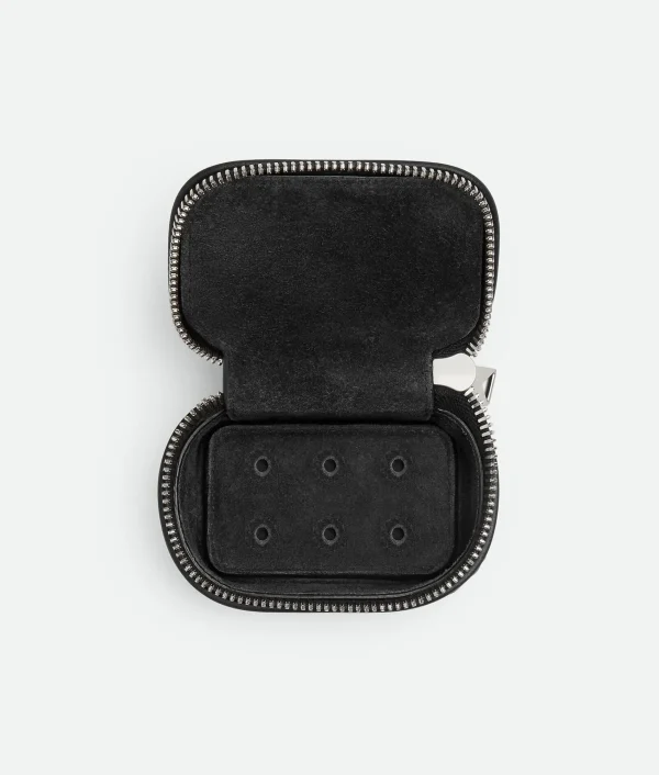 Bottega Veneta Intrecciato Cufflinks Case> Pouches And Travel Accessories