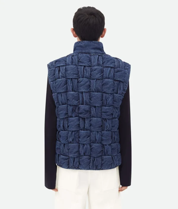 Bottega Veneta Intrecciato Denim Gilet> Denim