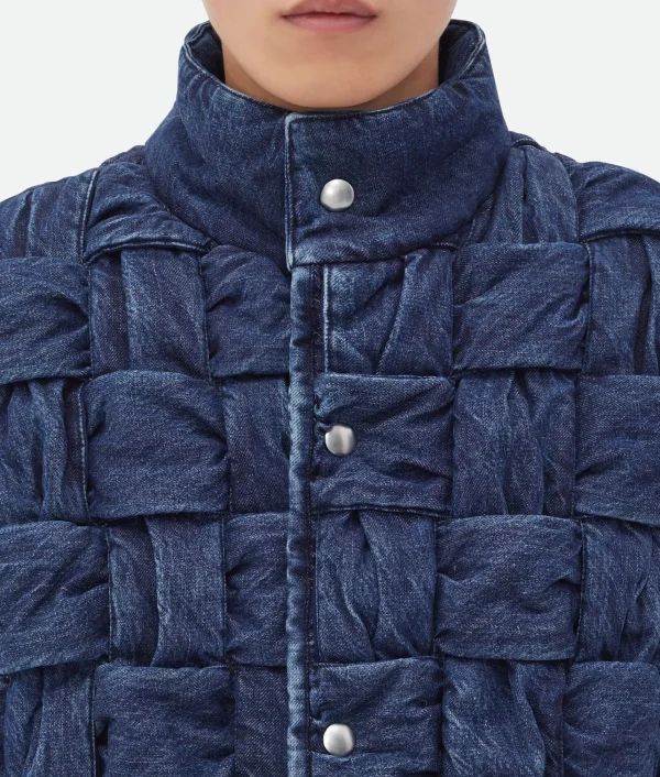 Bottega Veneta Intrecciato Denim Gilet> Denim