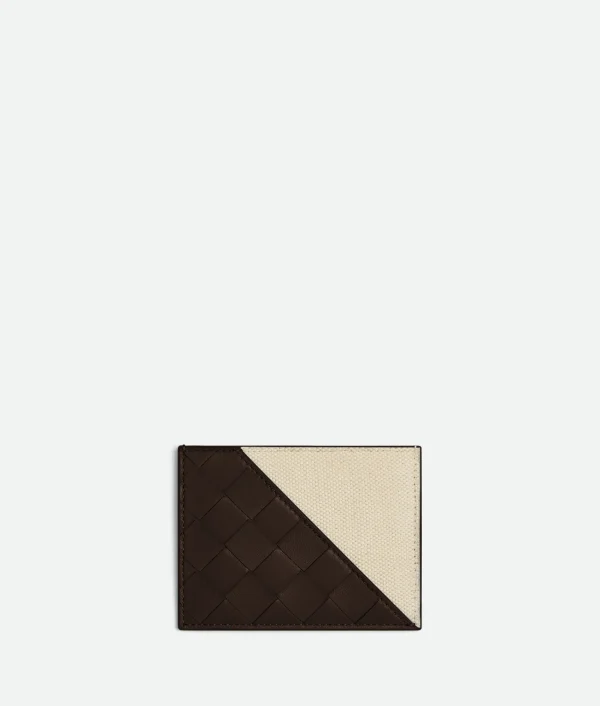 Bottega Veneta Intrecciato Diagonal Credit Card Case>Women Card Cases
