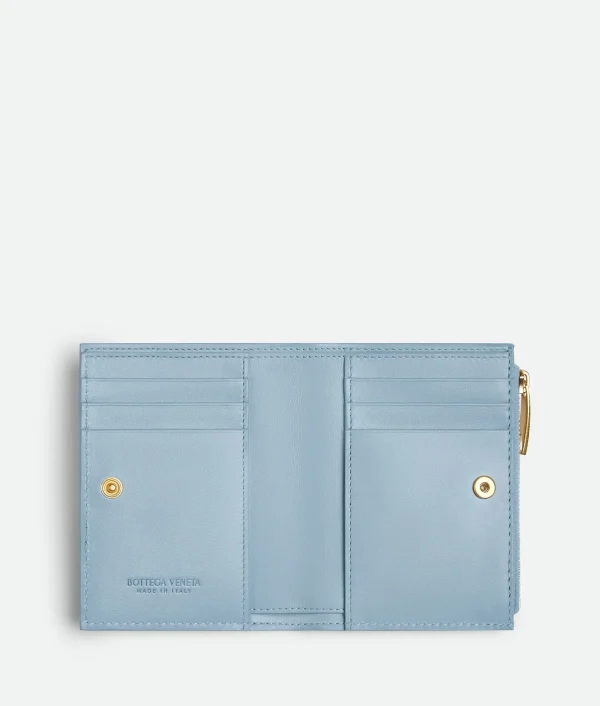 Bottega Veneta Intrecciato Diagonal Small Bi-Fold Wallet>Women Small Wallets