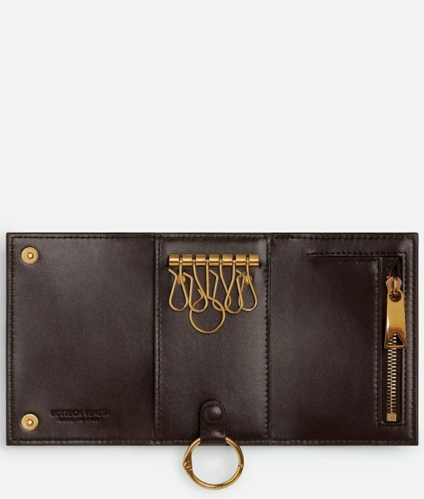 Bottega Veneta Intrecciato Folded Key Case>Women Key Rings