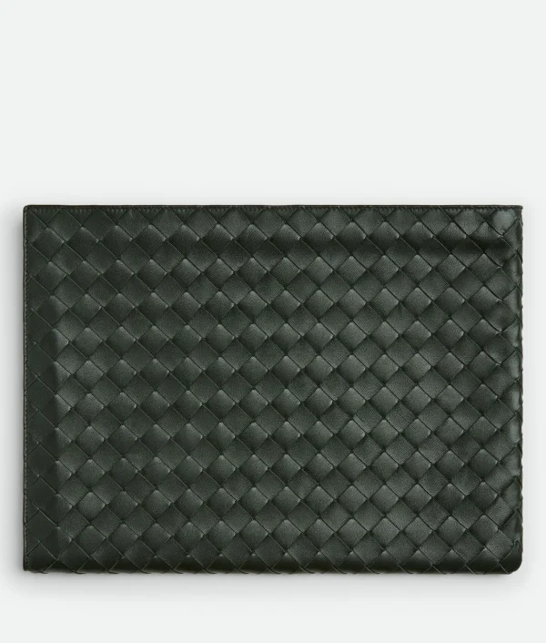Bottega Veneta Intrecciato Half Zip Pouch> Pouches