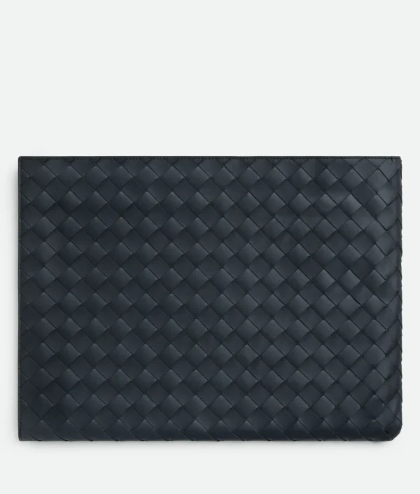 Bottega Veneta Intrecciato Half Zipped Pouch> Pouches