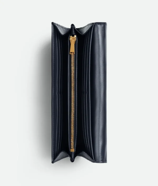 Bottega Veneta Intrecciato Large Flap Wallet>Women Long Wallets