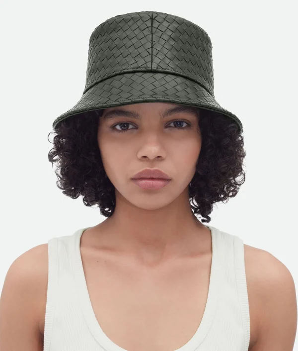 Bottega Veneta Intrecciato Leather Bucket Hat>Women Hats | Hats