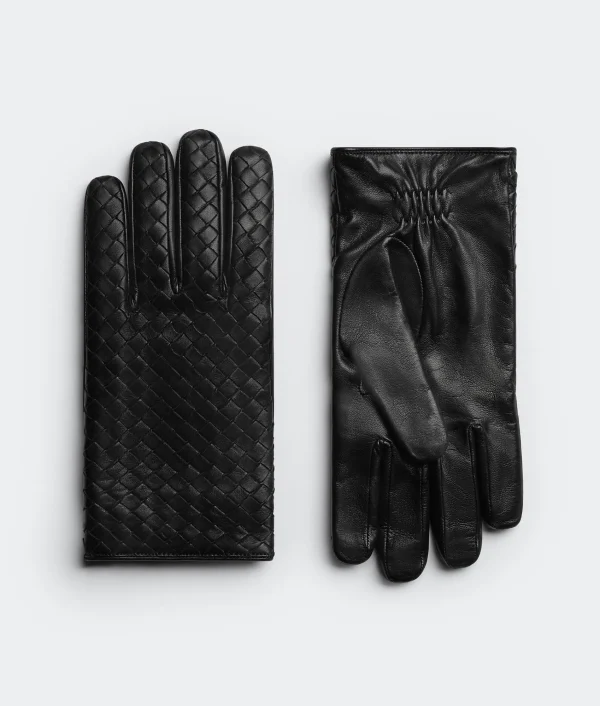Bottega Veneta Intrecciato Leather Gloves> Gloves
