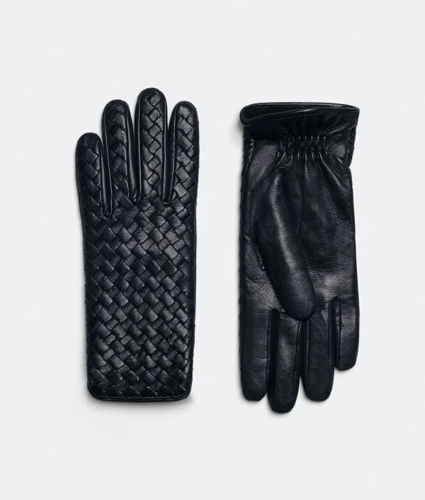 Bottega Veneta Intrecciato Leather Gloves>Women Gloves