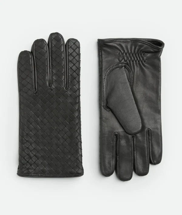 Bottega Veneta Intrecciato Leather Gloves> Gloves