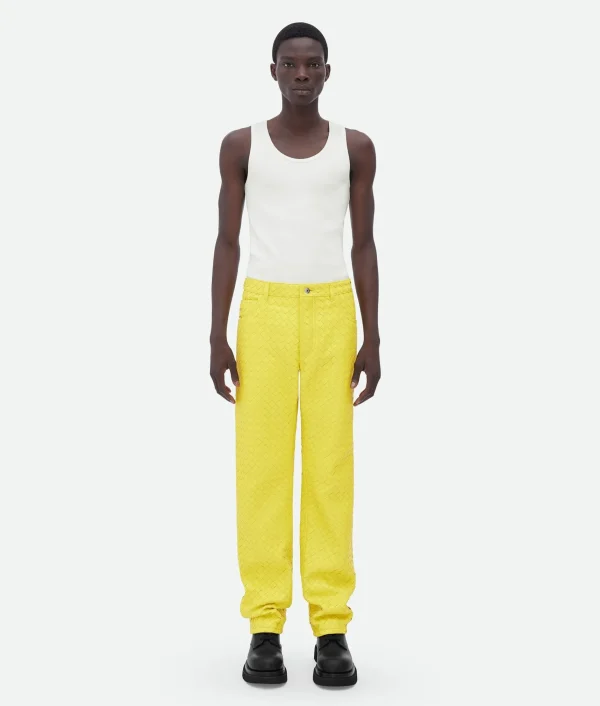 Bottega Veneta Intrecciato Leather Pants> Trousers And Shorts | Leather
