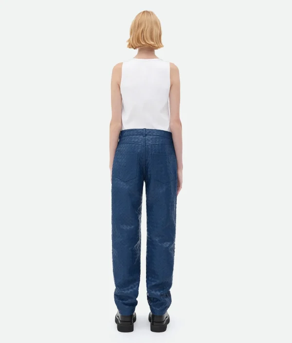 Bottega Veneta Intrecciato Leather Pants>Women Trousers And Shorts | Leather