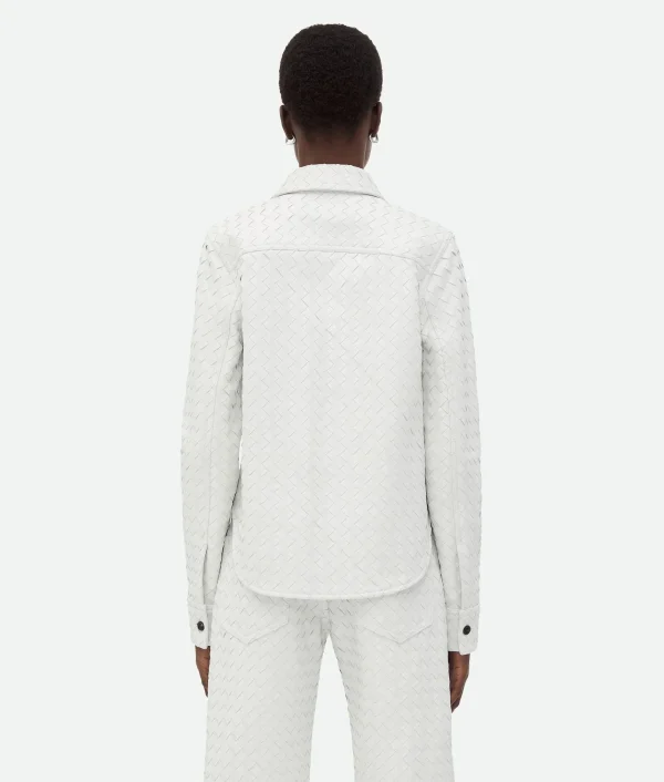 Bottega Veneta Intrecciato Leather Shirt>Women Shirts | Leather