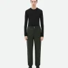 Bottega Veneta Intrecciato Leather Straight Leg Pants> Trousers And Shorts | Leather
