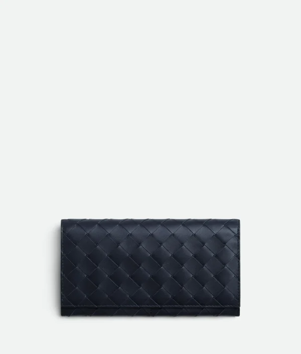 Bottega Veneta Intrecciato Long Wallet With Coin Purse> Long Wallets