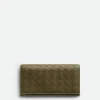 Bottega Veneta Intrecciato Long Wallet With Coin Purse> Long Wallets