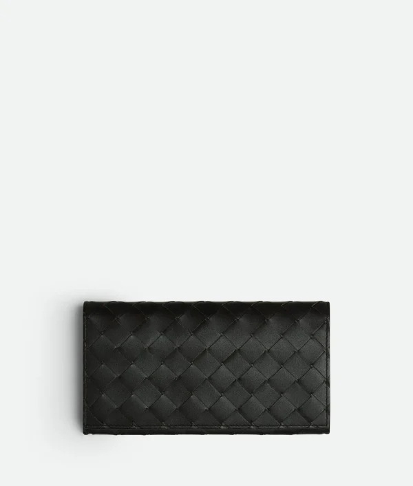 Bottega Veneta Intrecciato Long Wallet With Coin Purse> Long Wallets