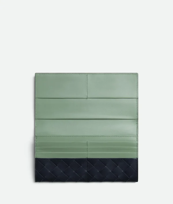 Bottega Veneta Intrecciato Long Wallet With Coin Purse> Long Wallets