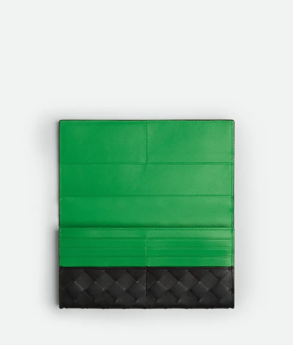 Bottega Veneta Intrecciato Long Wallet With Coin Purse> Long Wallets
