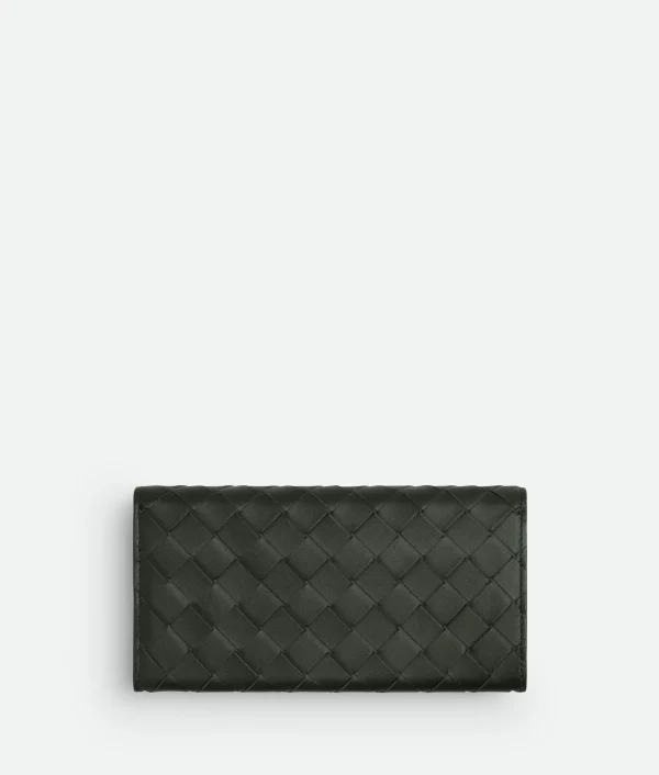 Bottega Veneta Intrecciato Long Wallet With Coin Purse> Long Wallets