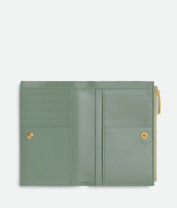 Bottega Veneta Intrecciato Medium Bi-Fold Wallet>Women Long Wallets