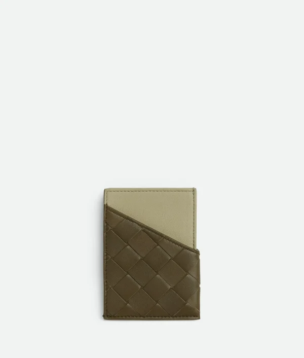 Bottega Veneta Intrecciato Oblique Business Card Case> Card Cases