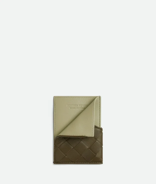 Bottega Veneta Intrecciato Oblique Business Card Case> Card Cases