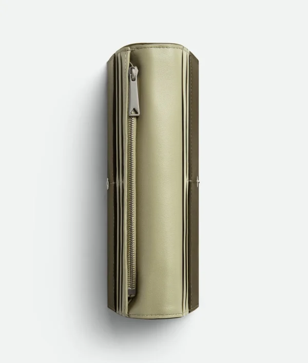 Bottega Veneta Intrecciato Oblique Long Wallet> Long Wallets