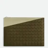 Bottega Veneta Intrecciato Oblique Zipped Pouch> Pouches