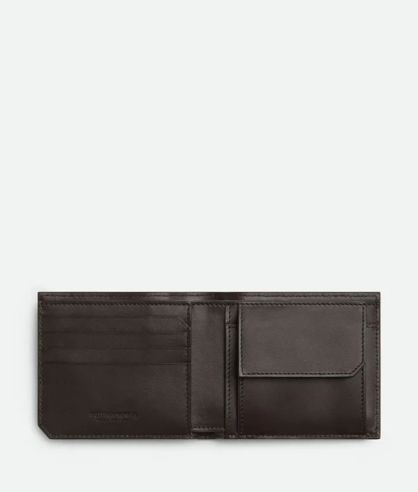 Bottega Veneta Intrecciato Piccolo Bi-Fold Wallet With Coin Purse> Small Wallets