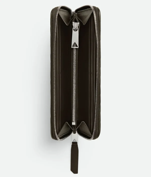 Bottega Veneta Intrecciato Piccolo Zip Around Wallet> Long Wallets