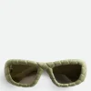 Bottega Veneta Intrecciato Rectangular Sunglasses>Women Sunglasses | Sunglasses