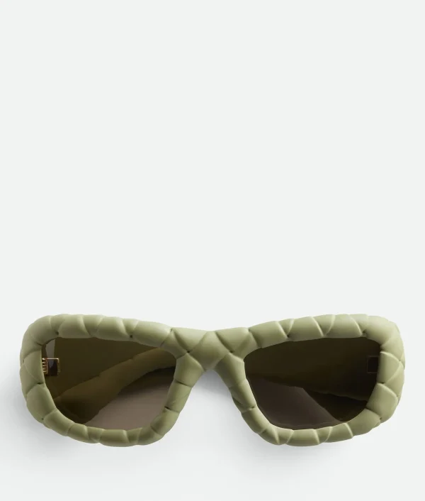 Bottega Veneta Intrecciato Rectangular Sunglasses>Women Sunglasses | Sunglasses