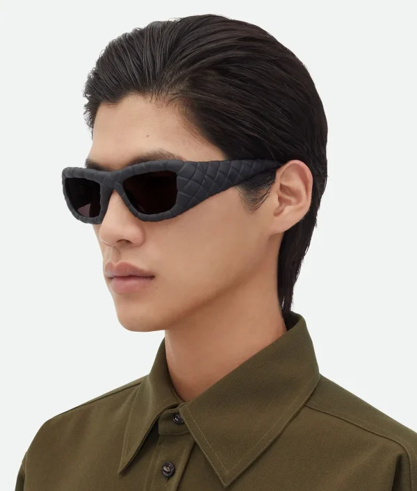 Bottega Veneta Intrecciato Rectangular Sunglasses>Women Sunglasses | Sunglasses
