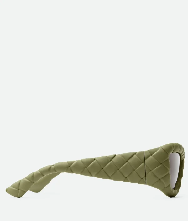 Bottega Veneta Intrecciato Rectangular Sunglasses>Women Sunglasses | Sunglasses